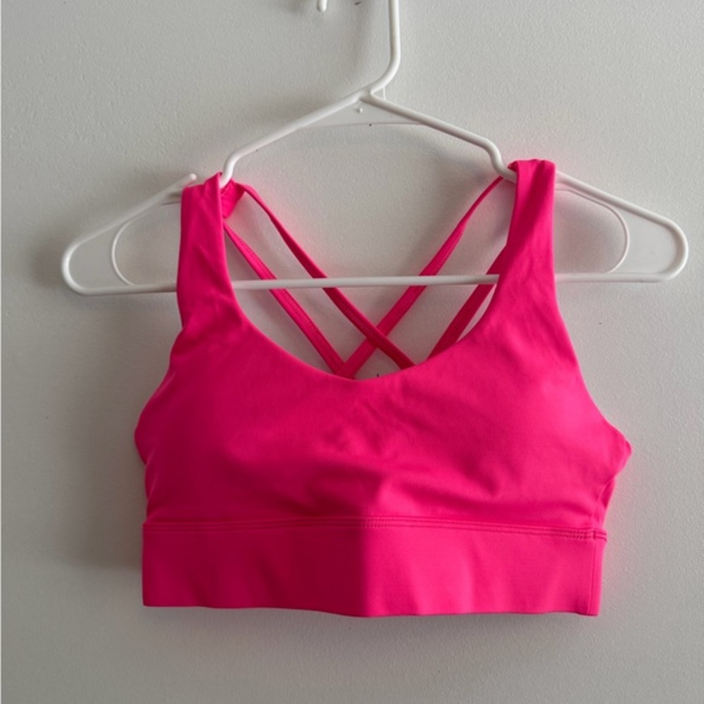 ZYIA Hot Pink Criss-Cross Sports Bra